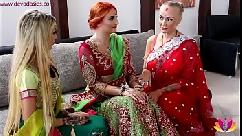 Ceremonia de la novia india antes de la boda